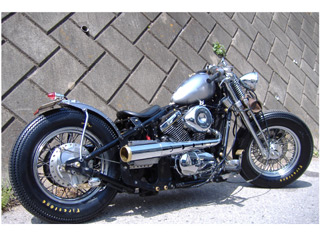 バルカン400クラシック用】METZELERME880 Narrow White Stripe