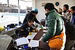 レースは受付から始まります。スムーズにレースを運営するため、エントラントを管理するスタッフの皆さんの苦労には頭が下がります。