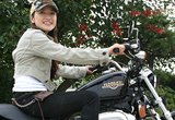 Junko with ハーレーダビッドソン XL883L