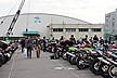 あっという間に駐輪場が満車になりました。さまざまな車種が並びます。