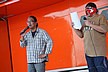 ロードライダーフェスタでは月岡編集長がショーイベントを盛り上げます。