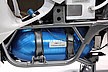 バーグマン フューエル スクーターは燃料電池とリチウムイオン電池のハイブリットシステムを採用。 バーグマン フューエル スクーターは燃料電池とリチウムイオン電池のハイブリットシステムを採用。