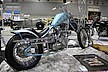 この手のチョッパーを得意とする神戸のCORE MACHINEが製作したトライアンフ。