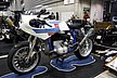 遠路、九州天草より出展したSWITCH STANCE RIDINGのBMW R80。どこか南国の海を感じさせるスタイリングだ。
