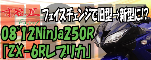 12Ninja250R「ZX-6R」レプリカを更に「ZX-6R」に近づける情報