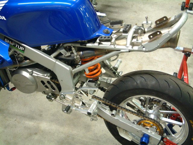 NSF100 NSR-MINI レーシングリアショック N-1 220mm シフトアップ バイクブロス