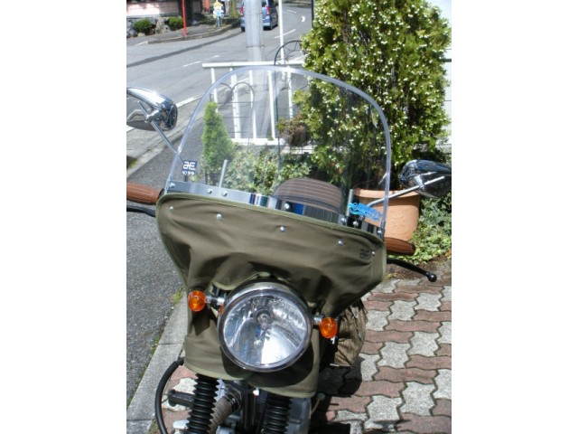 風防 旭風防 単車 族車 旧車会 バイク 青（旭 風防 GS CBX 旧車