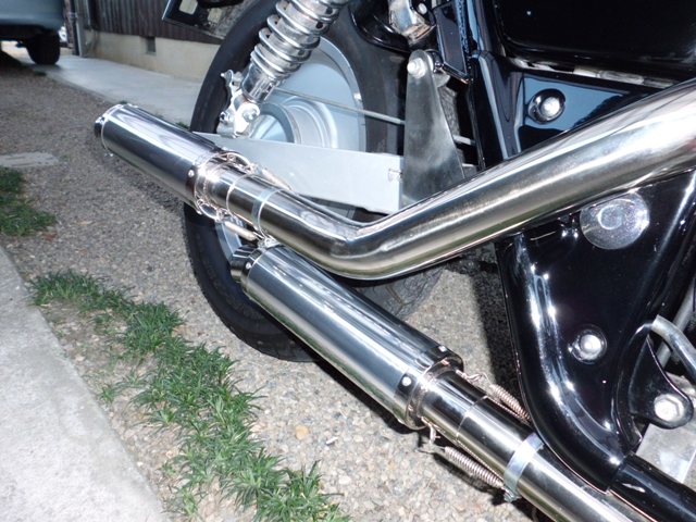 マグナ250 スラッシュカットマフラー サイレンサー付き