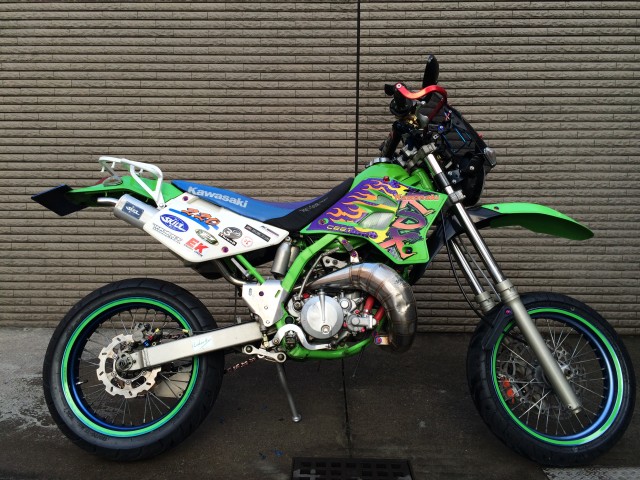 KLX.KDXをモタードに！Dトラッカーホイール！ホイールのみ