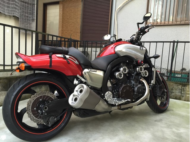 ヤマハ v-max ブラックファンネル Vmax1200（1FK～） -since 1985