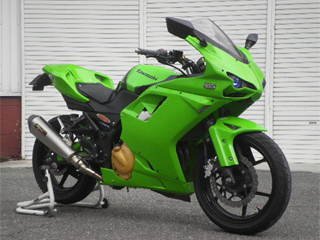 Ninja250  用 バックレスト付き タンデムバー