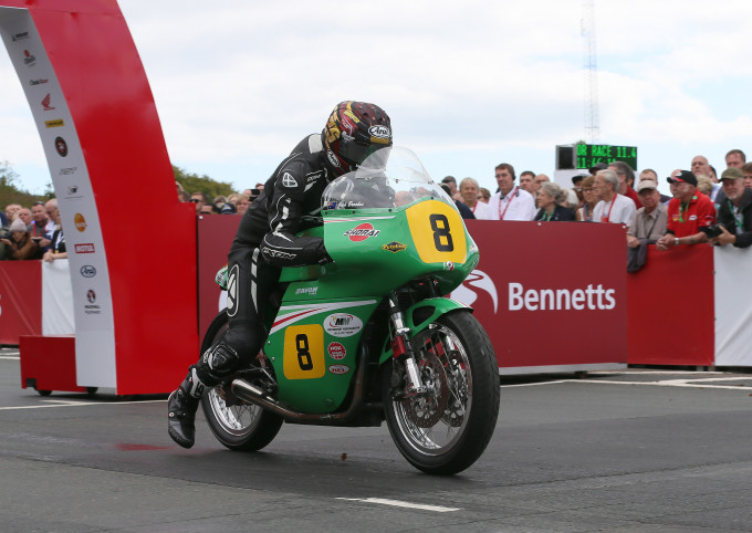 PACEMAKER, BELFAST, 26/8/2017: Josh Brookes (Winfield Paton) on the startline of the 500cc race at the Classic TT. PICTURE BY STEPHEN DAVISON