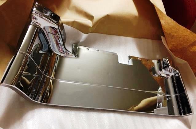 スーパーグレート ステップウォールにメッキしました メッキ工房nakarai バイクブロス