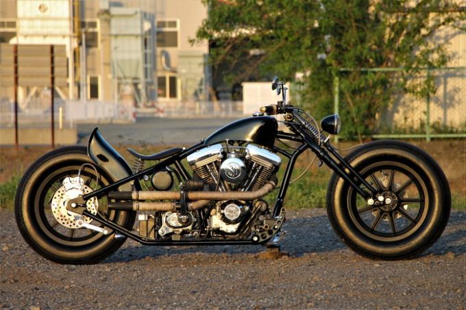 カスタムハーレー 93年エボ グースボバー カスタマイズド愛知県a様 遠藤自動車サービス バイクブロス