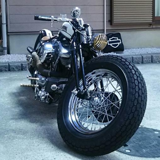 愛知県まで納車旅に行ってきました 当店で得意なハーレーカスタム グースボバー Styleのショベルヘッドです 遠藤自動車サービス バイクブロス