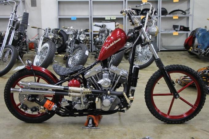 ハイネックなフリスコチョッパーのショベルヘッド準備完了です 遠藤自動車サービス バイクブロス
