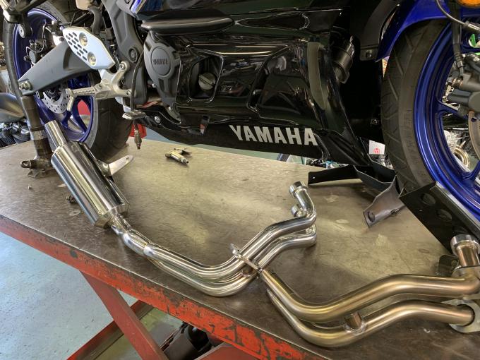 2019年YZF-R25 POWER BOX パイプの開発が絶好調！ - SP忠男