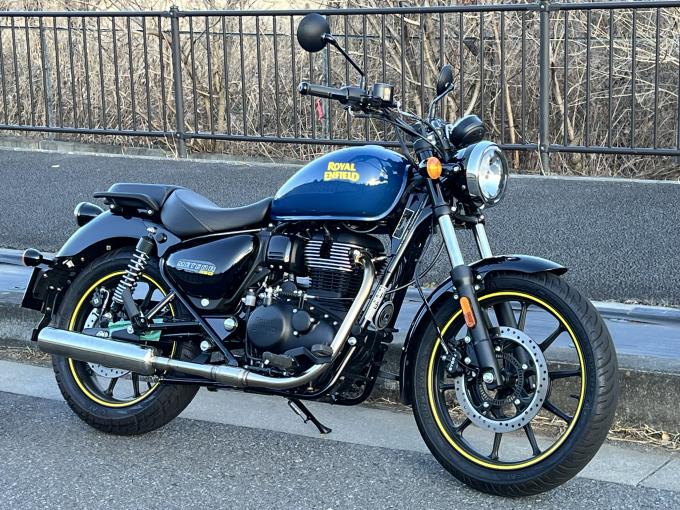  2022~METEOR350　メテオ350 を　インドじゃなくて　日本でももっと気持ちイー！　もっと楽しい走りに　POWERBOXサイレンサー 開発開始！