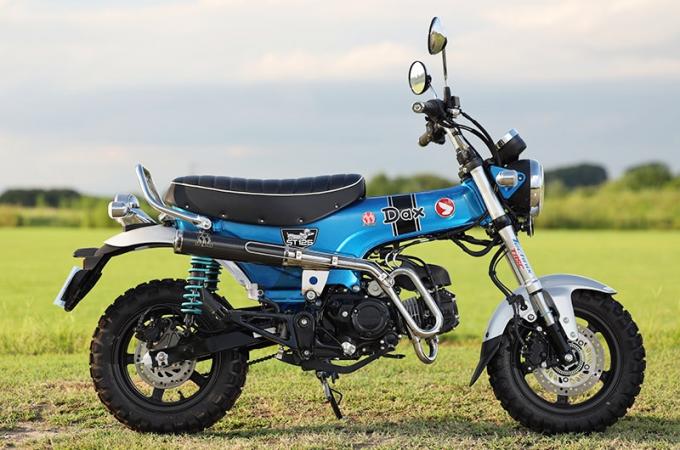 HONDA Dax125(8BJ-JB06) にループエキゾーストが奏でるGoodサウンドと思わずツーリングに出かけたくなる上質な走りが気持ちイー！　凄い性能のマフラーできました。