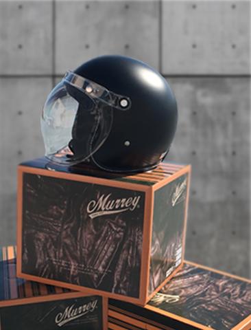 値下げしました　Murrey(マーレー) ジェットヘルメット MURREY MR-71 ジェットヘルメット ブラックラメ ハーレー マーレイ