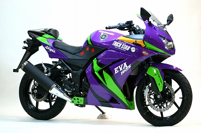 トリックスターがエヴァンゲリオンrt初号機ninja250rを発売 バイクブロス マガジンズ