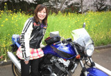 Yukari with ホンダ CB400 SUPER FOUR