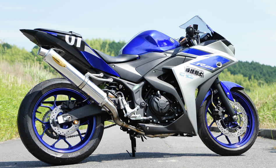 yzf-r25 (月木)ツキギレーシング　フルエキ用エキパイマフラー