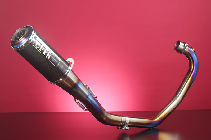 燃料噴射仕様のSR400に対応した ダートトラッカー風のマフラー