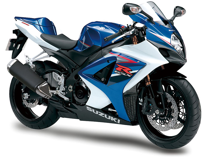 GSX-Rのシリーズ25周年を記念した特別カラーの2010年型GSX-R1000 車両 ...