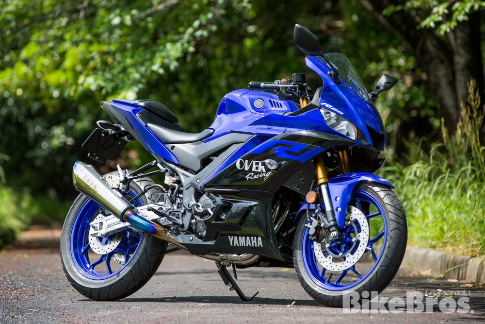 YAMAHA   R25用  OVER  レーシングスリップオンマフラー