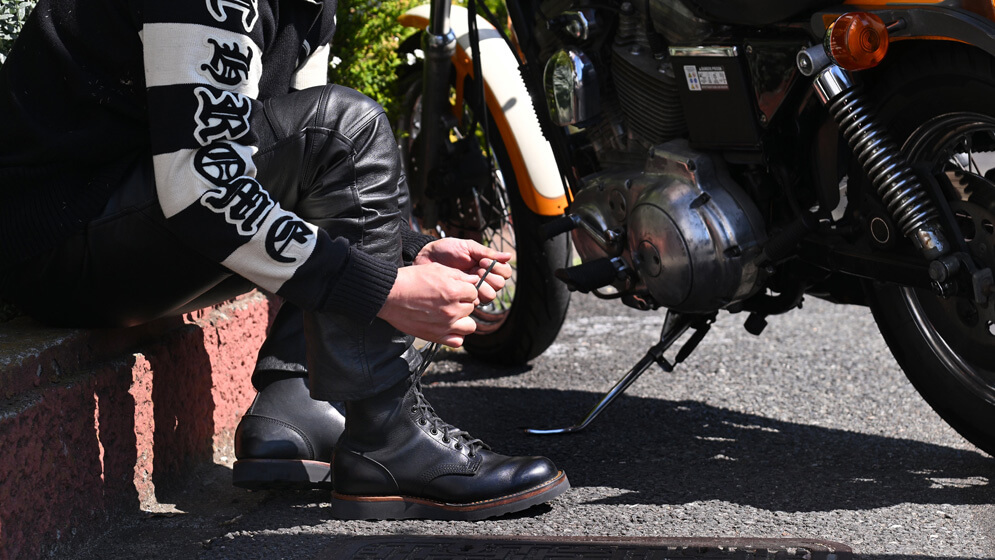 【WESCO WARREN×H-D SPORTSTER XLH1200】ウエスコのレースアップブーツ「ウォーレン」＆空冷エボリューションエンジン搭載の「スポーツスター XLH1200」 10画像