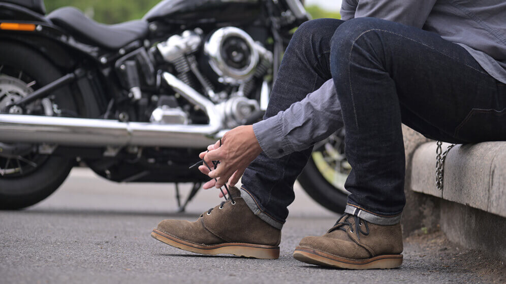 【WESCO CHUKKA×H-D STREET BOB】ウエスコのレースアップブーツ「チャッカブーツ」＆ハーレーファクトリーカスタム「ストリートボブ」 11画像