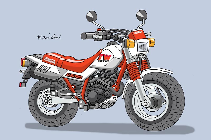 レトロバイク・グラフティ第150回YAMAHA TW200（ヤマハ TW200）1987年 メイン画像