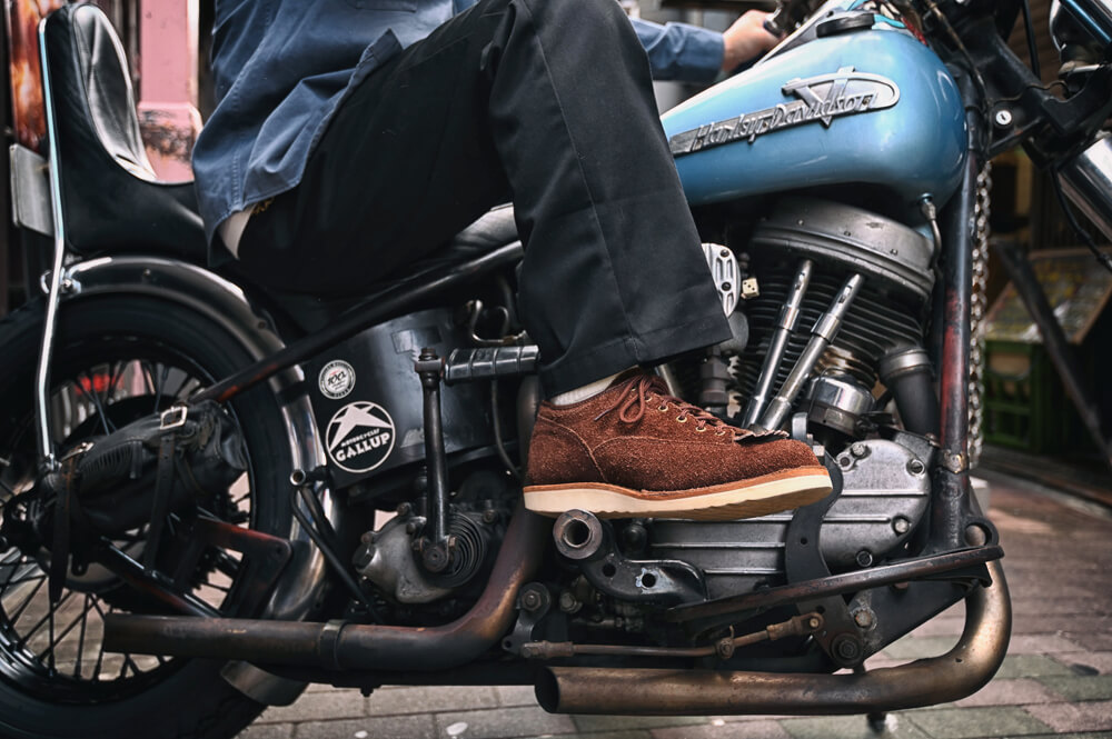 【WESCO JH CLASSICS×H-D 1955 FL】ウエスコのローカットモデル「JHクラシックス」＆ハーレー「パンヘッドチョッパー」 05画像