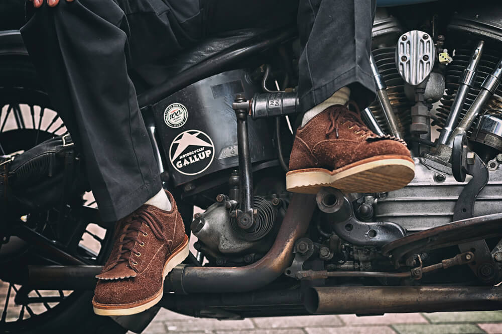 【WESCO JH CLASSICS×H-D 1955 FL】ウエスコのローカットモデル「JHクラシックス」＆ハーレー「パンヘッドチョッパー」 main画像