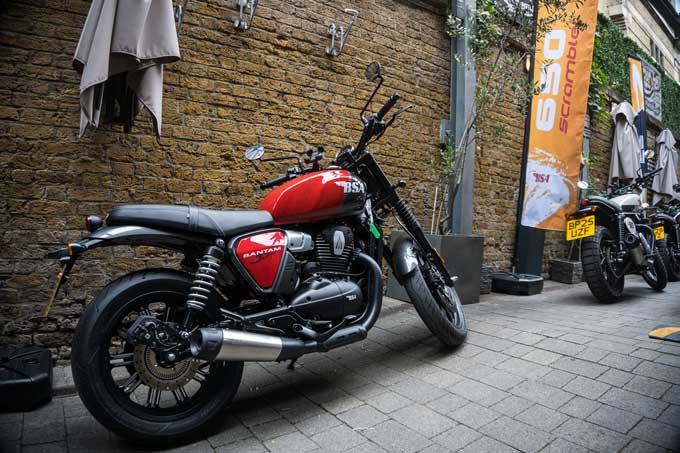 【BSA バンタム350／スクランブラー650 試乗記】２台の新型車を発表した老舗英国ブランドの勢い 10画像