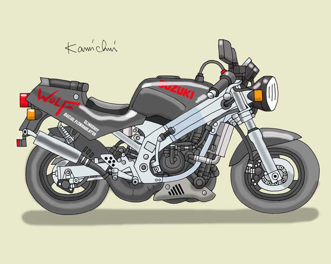 レトロバイク・グラフティ第162回 SUZUKI WOLF250 1988年 メイン画像
