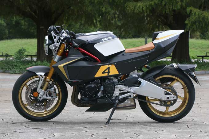 【ビモータ KB4RC 試乗記】カワサキ製4気筒エンジンを搭載したイタリア生まれのモダンカフェレーサー 04画像