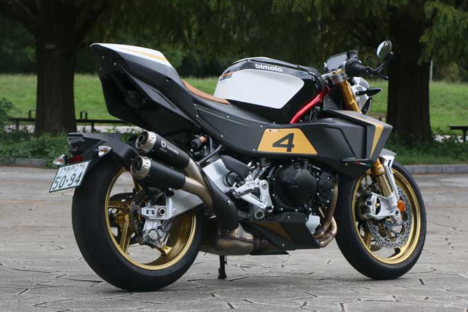 【ビモータ KB4RC 試乗記】カワサキ製4気筒エンジンを搭載したイタリア生まれのモダンカフェレーサー 07画像