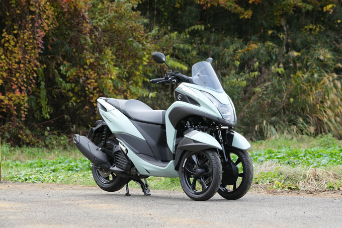 【ヤマハ トリシティ155 試乗記】3輪キャンバースラストの究極的旋回能力健在 06画像