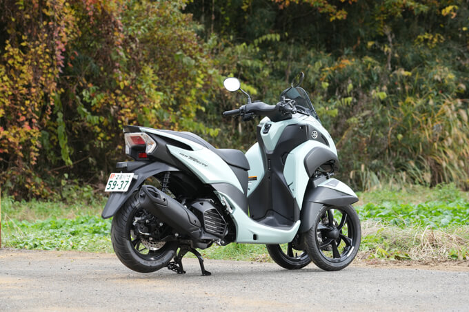 【ヤマハ トリシティ155 試乗記】3輪キャンバースラストの究極的旋回能力健在 07画像