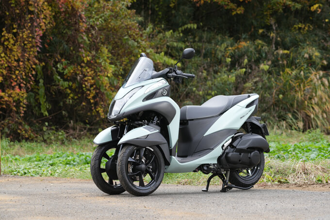 【ヤマハ トリシティ155 試乗記】3輪キャンバースラストの究極的旋回能力健在 08画像