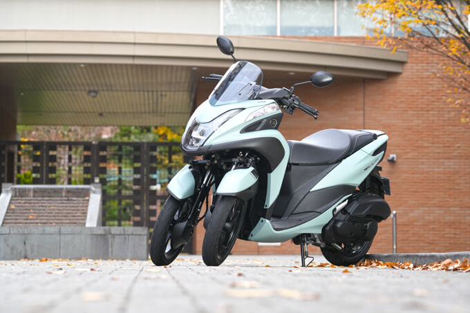 【ヤマハ トリシティ155 試乗記】3輪キャンバースラストの究極的旋回能力健在 メイン画像