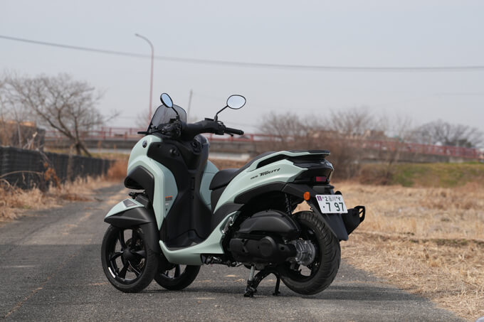 【ヤマハ トリシティ155 試乗記】3輪キャンバースラストの究極的旋回能力健在 09画像