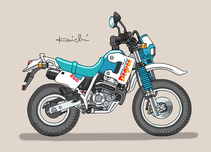 レトロバイク・グラフティ第168回 HONDA XL DEGREE 1991年 メイン画像