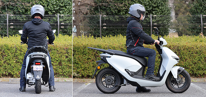 【ホンダ CUV e: 試乗記】2人乗りもOK！ 日常でしっかり使える実用的な原付2種EVスクーター　29画像