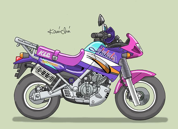 レトロバイク・グラフティ第175回 KAWASAKI KLE250 ANHELO (カワサキ KLE250アネーロ)1993年 メイン画像
