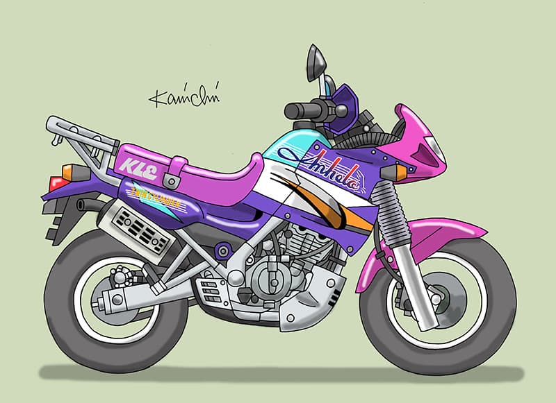 レトロバイク・グラフティ第175回 KAWASAKI KLE250 ANHELO （カワサキ
