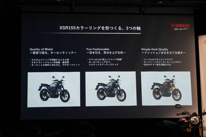 【ヤマハ XSR155 ABS発表会速報レポート】 ボクらが長年待っていた身の丈贅沢コンパクト登場!! 画像13
