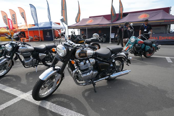 第11回JAIA輸入二輪車試乗会・展示会 ロイヤルエンフィールドブースレポート 『BEAR 650』ショートインプレあり!の画像02